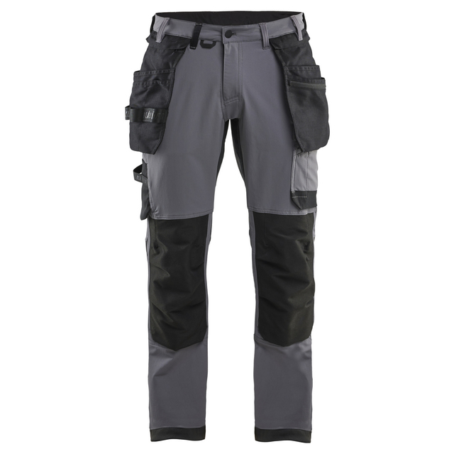 HANTVERKSBYXA 1720 1645 4VSTRETCH MELLANGRÅ/SVART D100 | Beijerbygg Byggmaterial